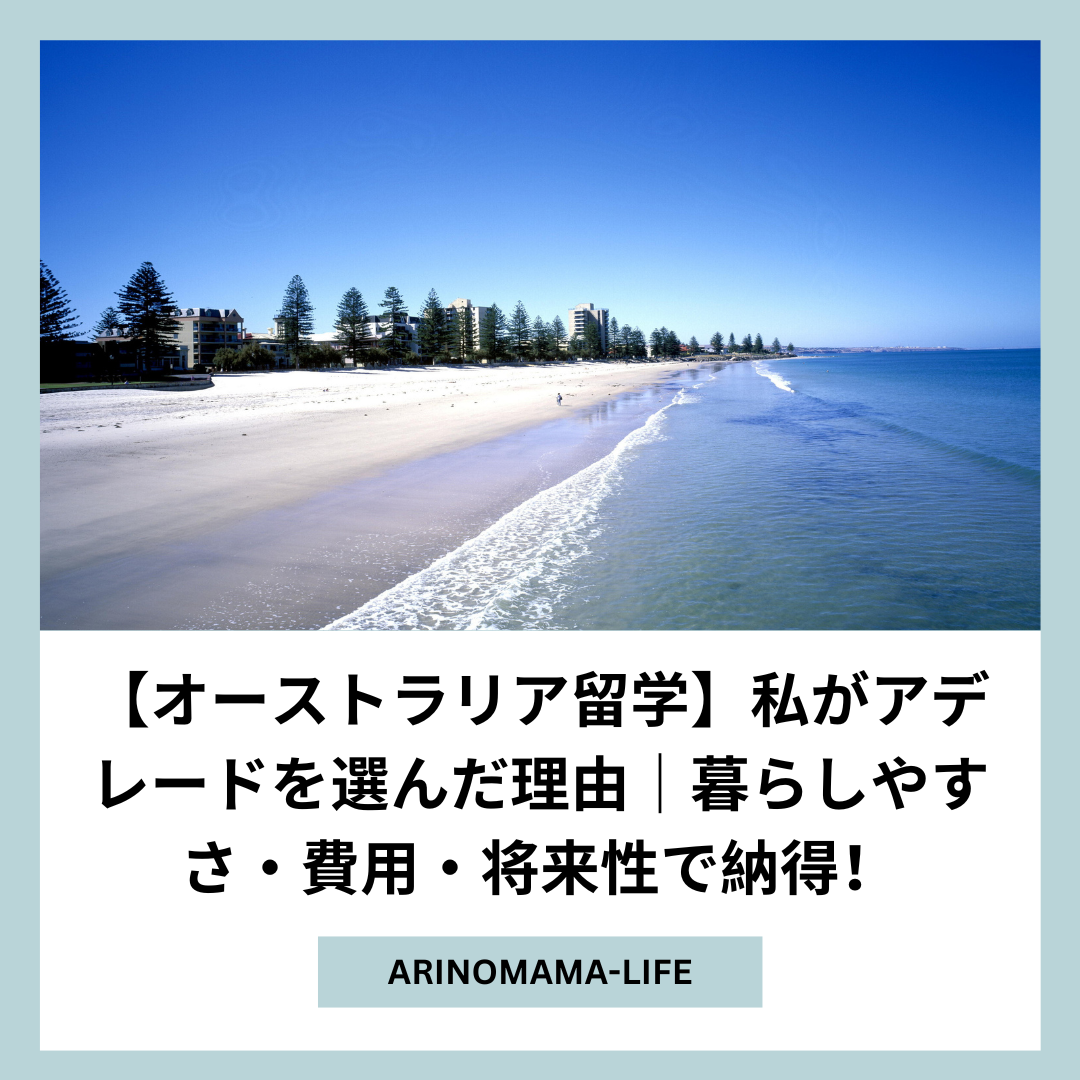 【オーストラリア留学】私がアデレードを選んだ理由｜暮らしやすさ・費用・将来性で納得！