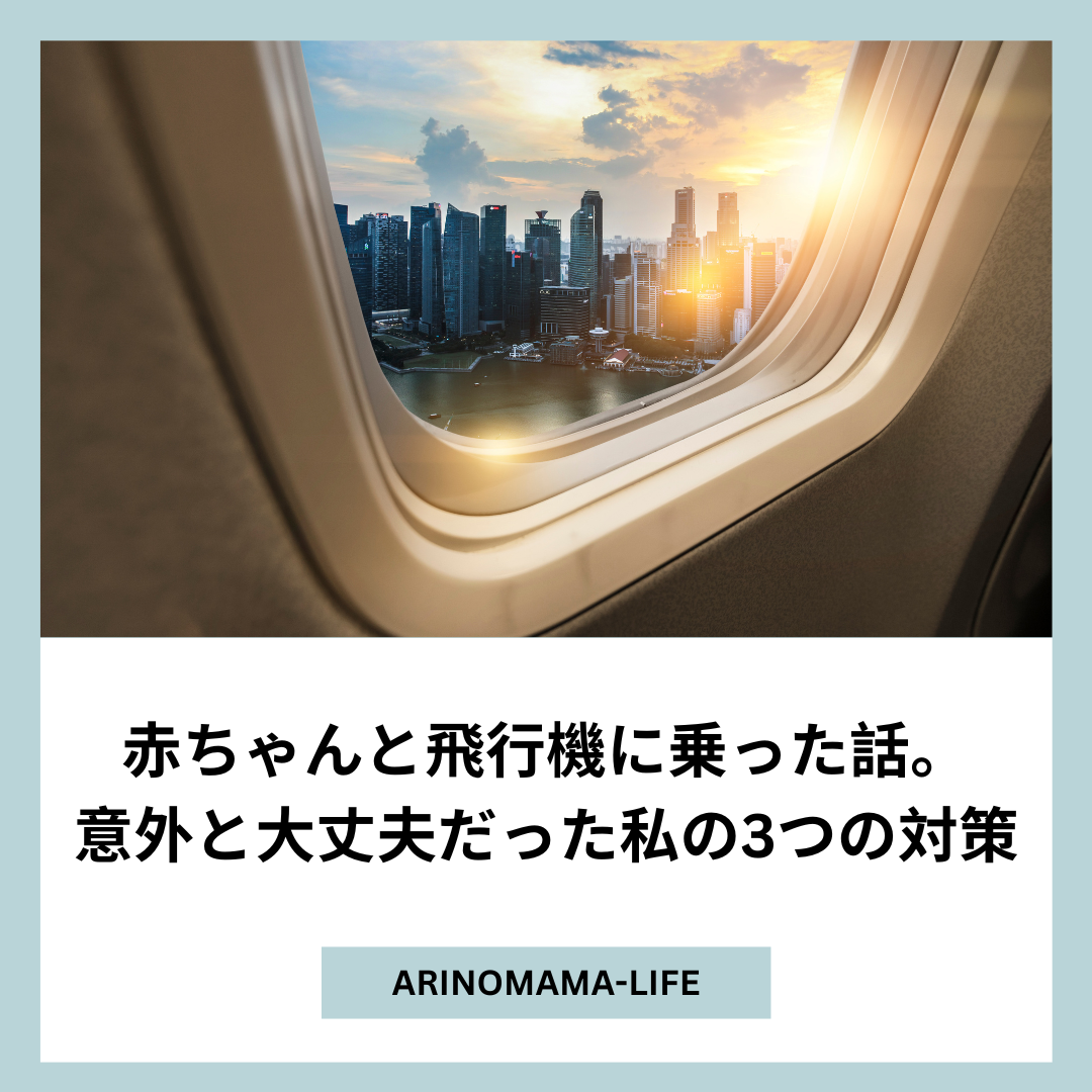 赤ちゃんと飛行機に乗った話。意外と大丈夫だった！私の3つの対策